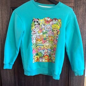 Moriah Elizabeth Jam Packed Bunch Kids Graphic Sweatshirt - Teal
